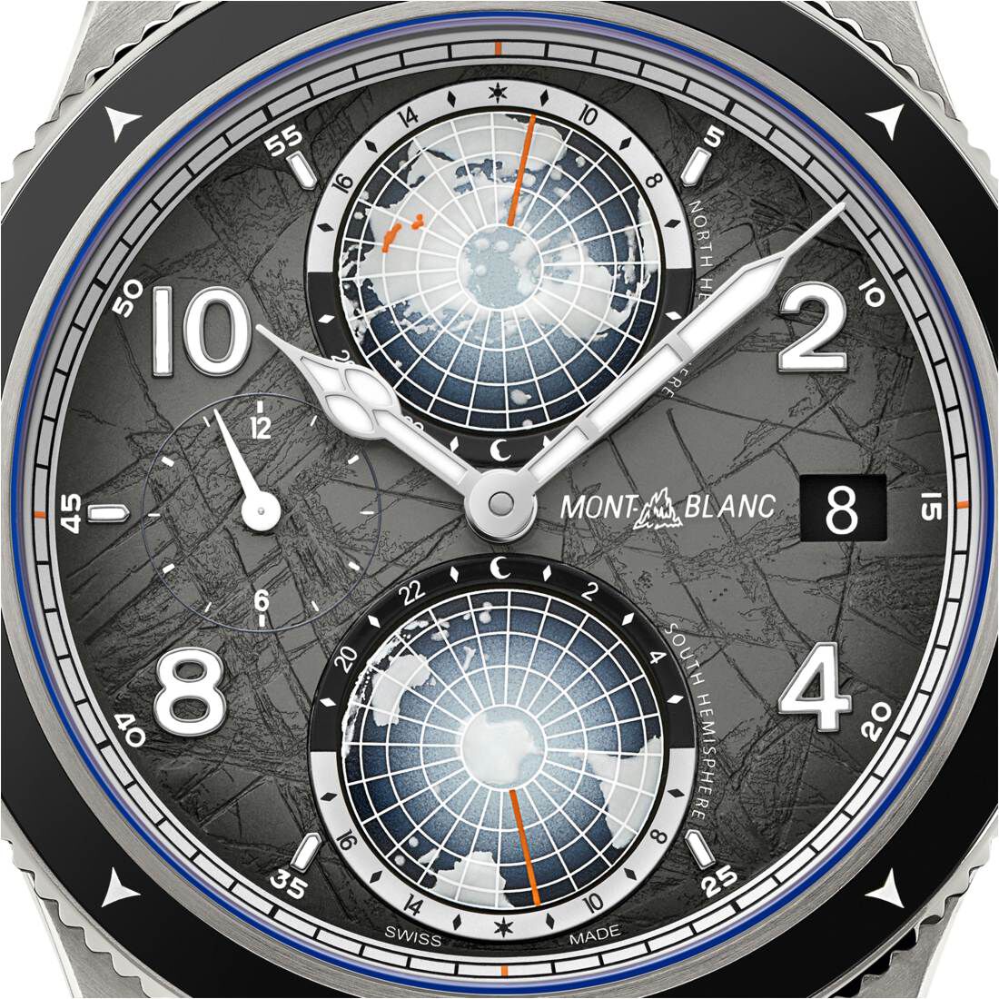 Montblanc 1858 Geosphere 0 Oxygen The 8000 Automatic 42 mm Titanium Maison Birks